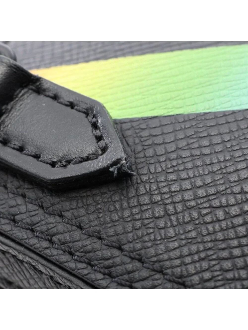 Louis Vuitton Shoulder Bag Danube Messenger Noir Rainbow Leather